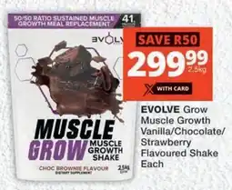 MediRite EVOLVE Grow Muscle Growth Vanilla/ Chocolate/ Strawberry Flavoured Shake Each offer