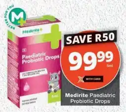 MediRite Medirite Paediatric Probiotic Drops offer