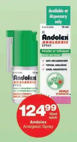 MediRite Andolex Analgesic Spray offer