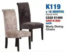 OK Furniture Marly Dining Chairs offer