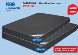 OK Furniture Bunk Mattress offer
