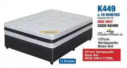 OK Furniture Vertapaedic Base Set offer