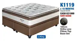 OK Furniture Ortho Line Pillow-Top Base Set offer