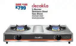OK Furniture Decakila 2-Burner Stainless Steel Gas Stove offer