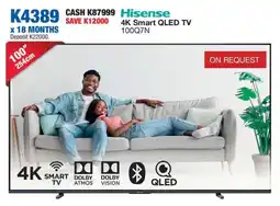 OK Furniture Hisense 4K Smart QLED TV offer