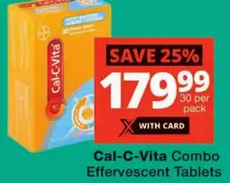 Checkers Cal-C-Vita Combo Effervescent Tablets offer