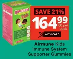 Checkers Airmune Kids Immune System Supporter Gummies offer