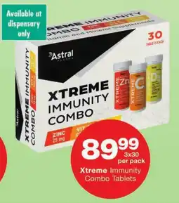 Checkers Xtreme Immunity Combo Tablets offer