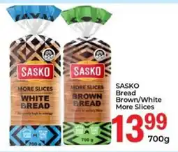 Elite Power Trade Cash & Carry SASKO Bread Brown/ White More Slices offer