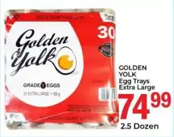 Elite Power Trade Cash & Carry GOLDEN YOLK Egg Trays Extra Large offer