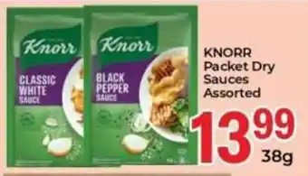 Elite Power Trade Cash & Carry KNORR Packet Dry Sauces Assorted offer