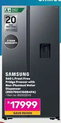 Game Samsung 560 L Frost Free Fridge Freezer offer