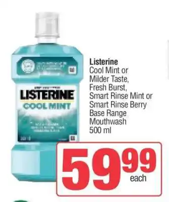 Spar Listerine offer