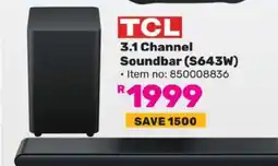 Game TCL 3.1 Channel Soundbar S643W offer