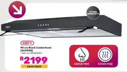 Game DEFY 90 cm Black Cookerhood (DCH90B) offer
