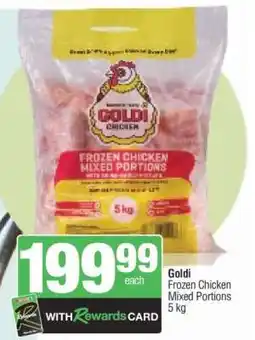 Spar Goldi Frozen Chicken Mixed Portions 5 kg offer