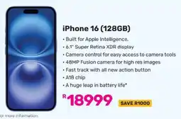 Game iPhone 16 (128GB) offer