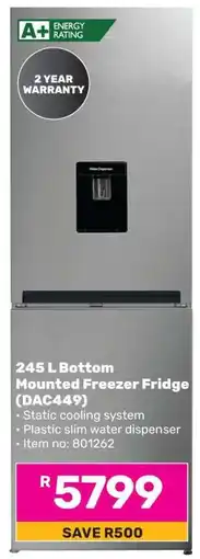 Game 245 L Bottom Mounted Freezer Fridge (DAC449) offer