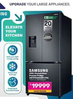 Game Samsung 470 L French Door Freezer Fridge offer