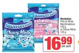 Spar Manhattan Pink & White Marshmallows or Chewy Mints offer