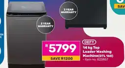 Game Defy 14 kg Top Loader Washing Machine (DTL 160) offer