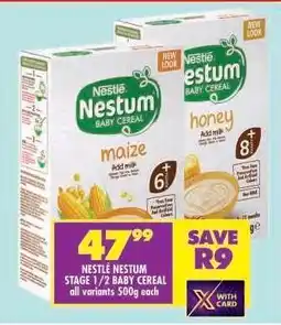Shoprite NESTLÉ NESTUM STAGE 1/2 BABY CEREAL offer