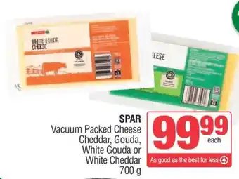 Spar SPAR Vacuum Packed Cheese offer