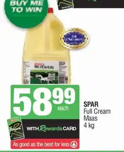 Spar SPAR Full Cream Maas offer