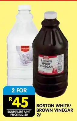 Shoprite BOSTON WHITE/BROWN VINEGAR 2L offer