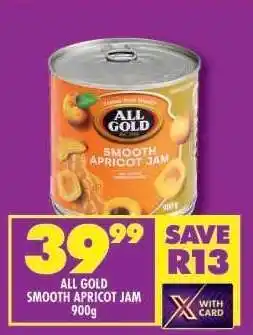 Shoprite ALL GOLD SMOOTH APRICOT JAM offer