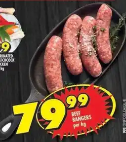Shoprite BEEF BANGERS offer