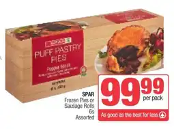 Spar SPAR Frozen Pies or Sausage Rolls offer
