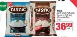 Spar Tastic Long Grain Parboiled, Brown or Soft and Absorbing Rice offer