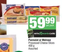 Spar Parmalat or Melrose Processed Cheese Slices offer