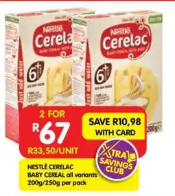 Shoprite Nestlé Cerelac Baby Cereal offer