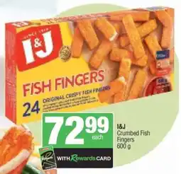 Spar I&J Crumbed Fish Fingers offer