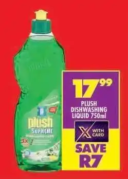 Shoprite PLUSH DISHWASHING LIQUID 750ml offer