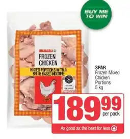 Spar SPAR Frozen Mixed Chicken Portions offer