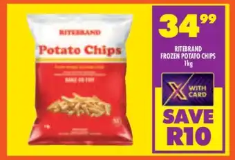 Shoprite RITEBRAND FROZEN POTATO CHIPS 1kg offer