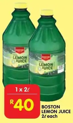 Shoprite BOSTON LEMON JUICE offer