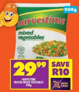 Shoprite HARVESTIME FROZEN MIXED VEGETABLES 900g offer