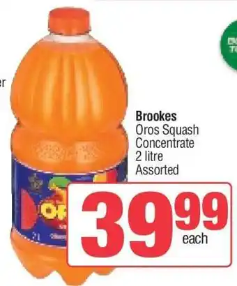 Spar Brookes Oros Squash Concentrate offer