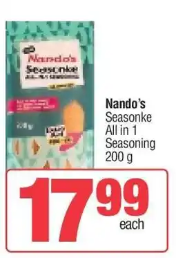Spar Nando’s Seasonke All in 1 Seasoning offer