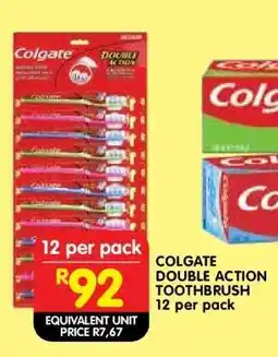 Shoprite COLGATE DOUBLE ACTION TOOTHBRUSH 12 per pack offer