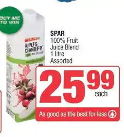 Spar SPAR 100% Fruit Juice Blend offer