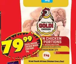 Shoprite GOLDI FROZEN CHICKEN MIXED PORTIONS 2kg offer