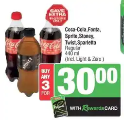 Spar Coca-Cola, Fanta, Sprite, Stoney, Twist, Sparletta offer