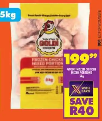 Shoprite GOLDI FROZEN CHICKEN MIXED PORTIONS 5kg offer