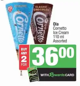 Spar Ola Cornetto Ice Cream offer