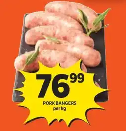 Shoprite Pork Bangers offer
